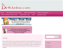 Tablet Screenshot of birthjunkie.com